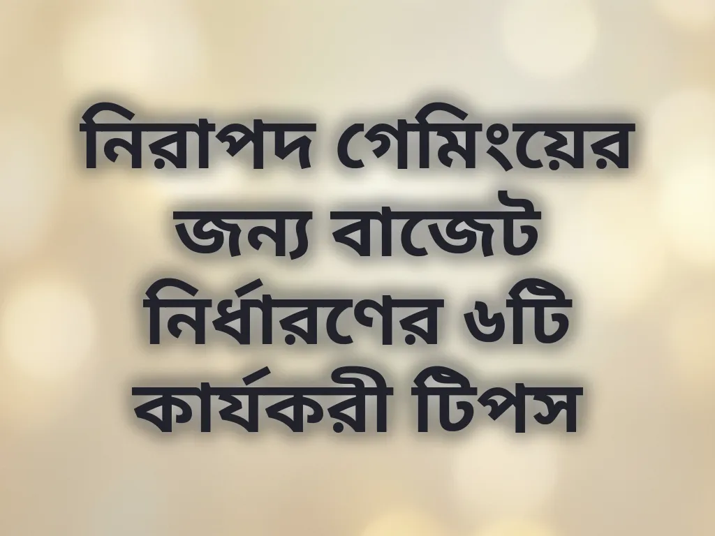 বাজেট টিপস